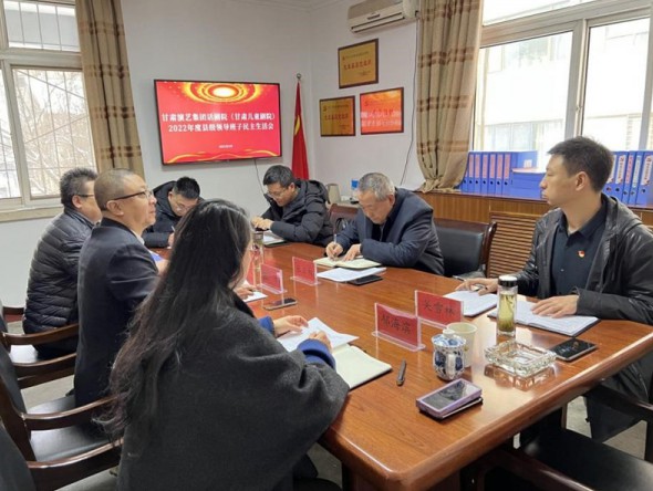 甘肅演藝集團話劇院（甘肅兒童劇院）黨總支召開2022年度縣處級領(lǐng)導(dǎo)班子民主生活會